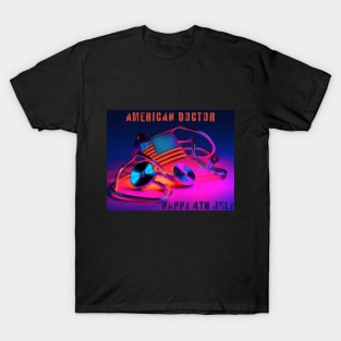 American Medic, american doctor, nurse, 4th july, neon T-Shirt